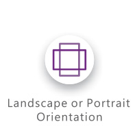 landscape or portait orientation